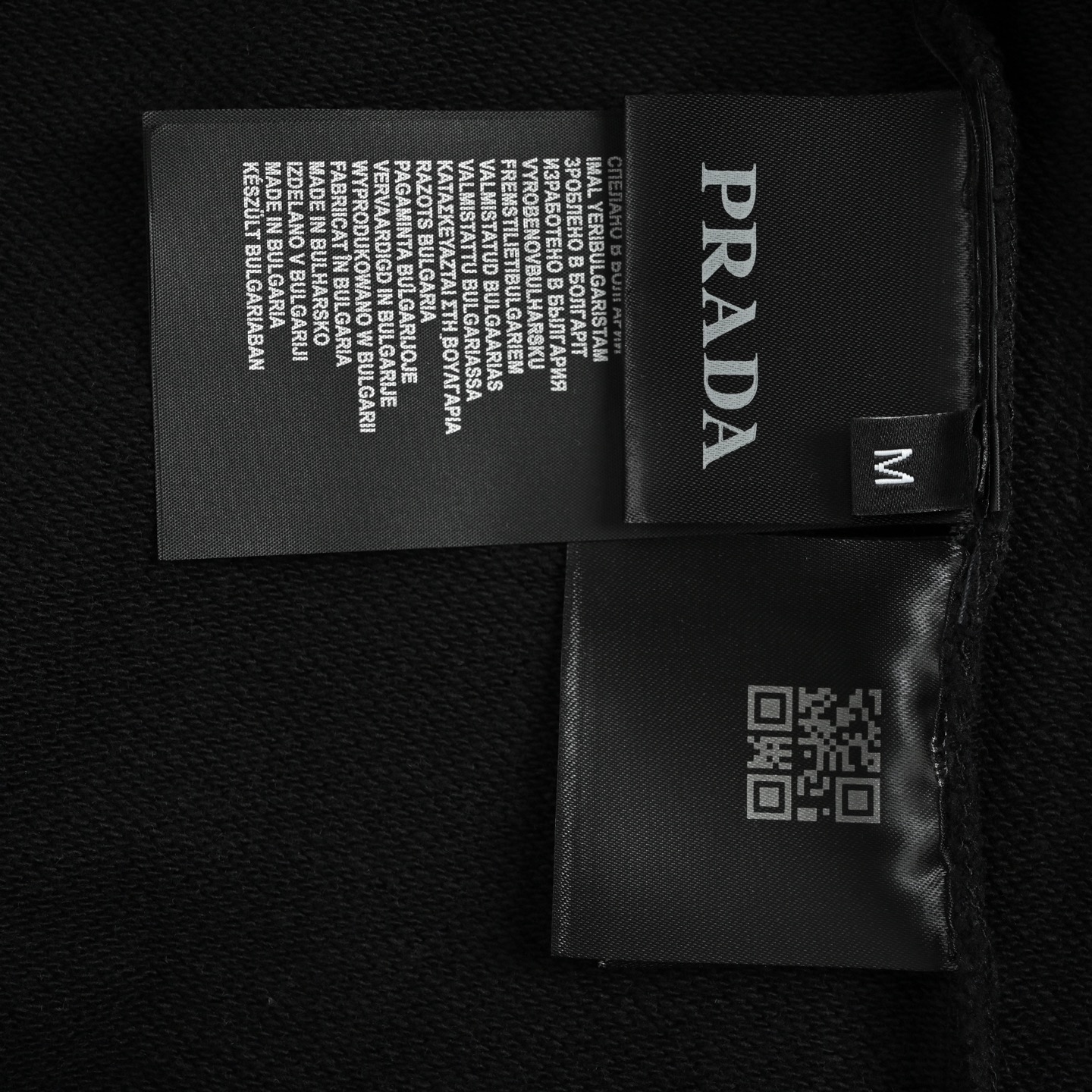 Prada/普拉达 三角标水洗手绘字母圆领卫衣