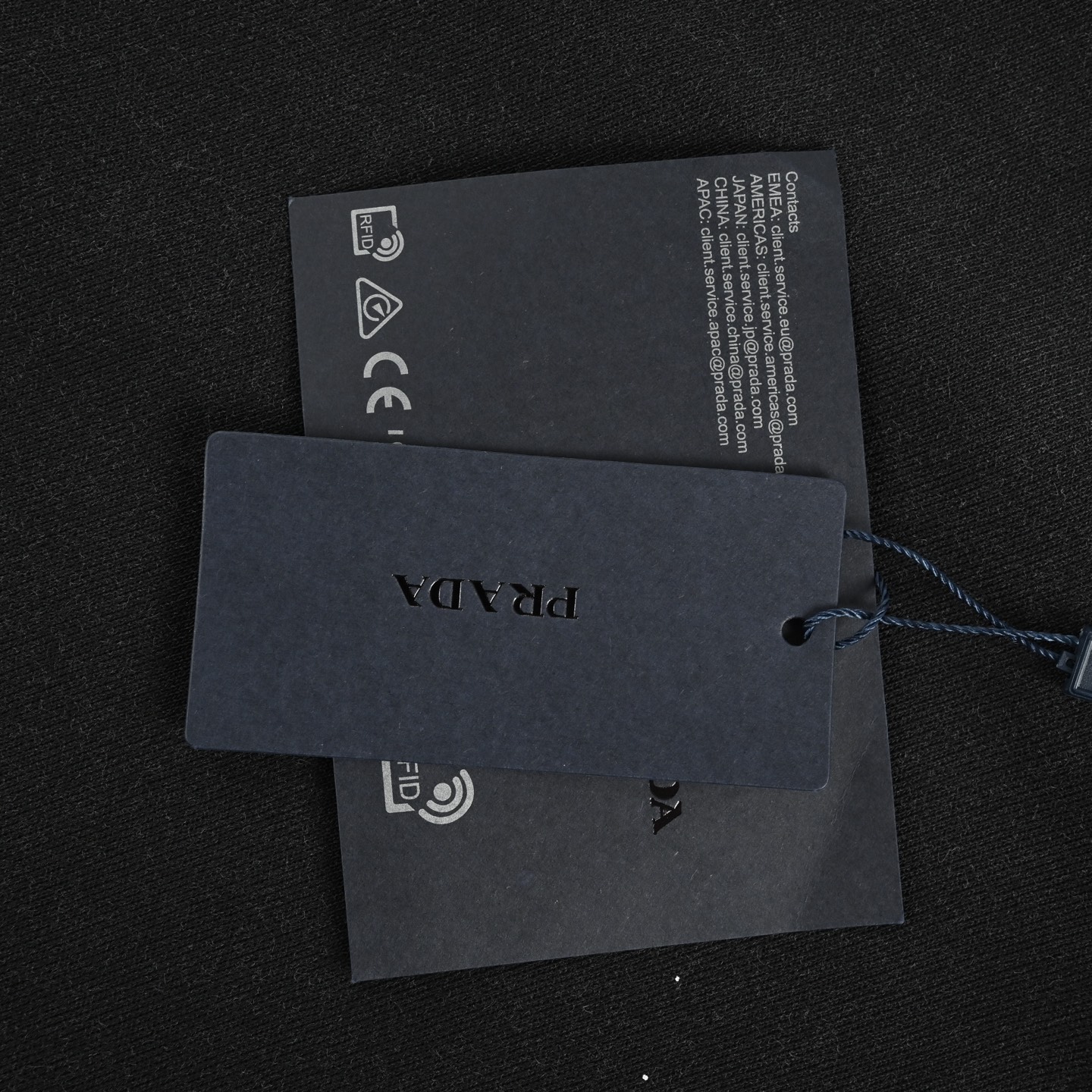 Prada/普拉达 三角标水洗手绘字母圆领卫衣