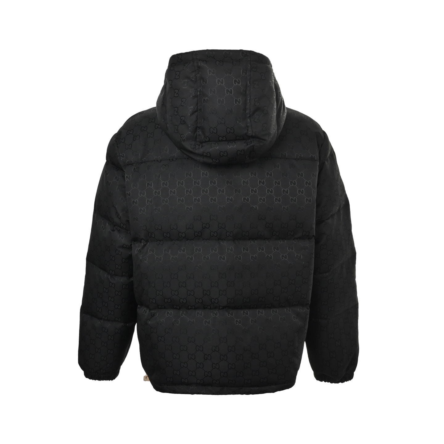 Gucci/古驰 25Fw 暗纹满印提花logo连帽羽绒服