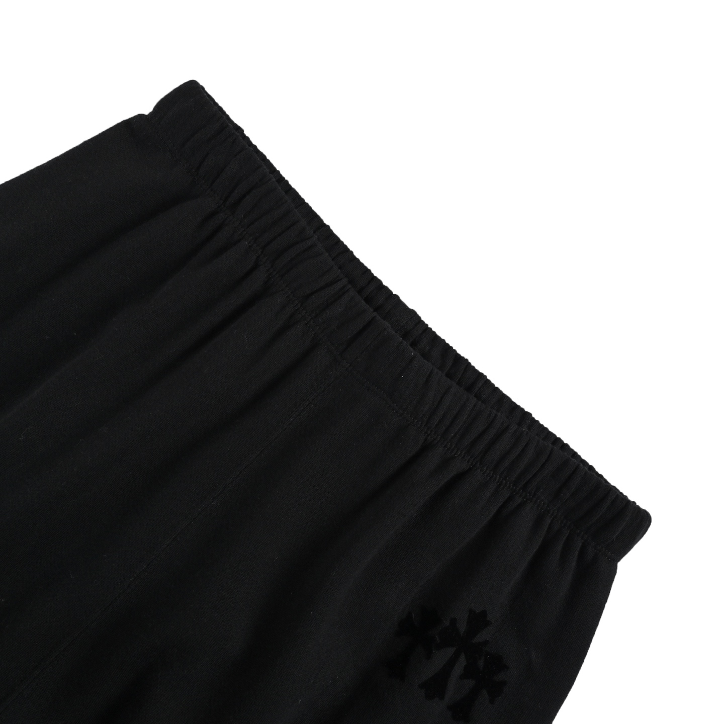 ChromeHearts/克罗心 植绒工艺宽松直筒长裤 2025秋冬新款刺绣松紧带休闲裤