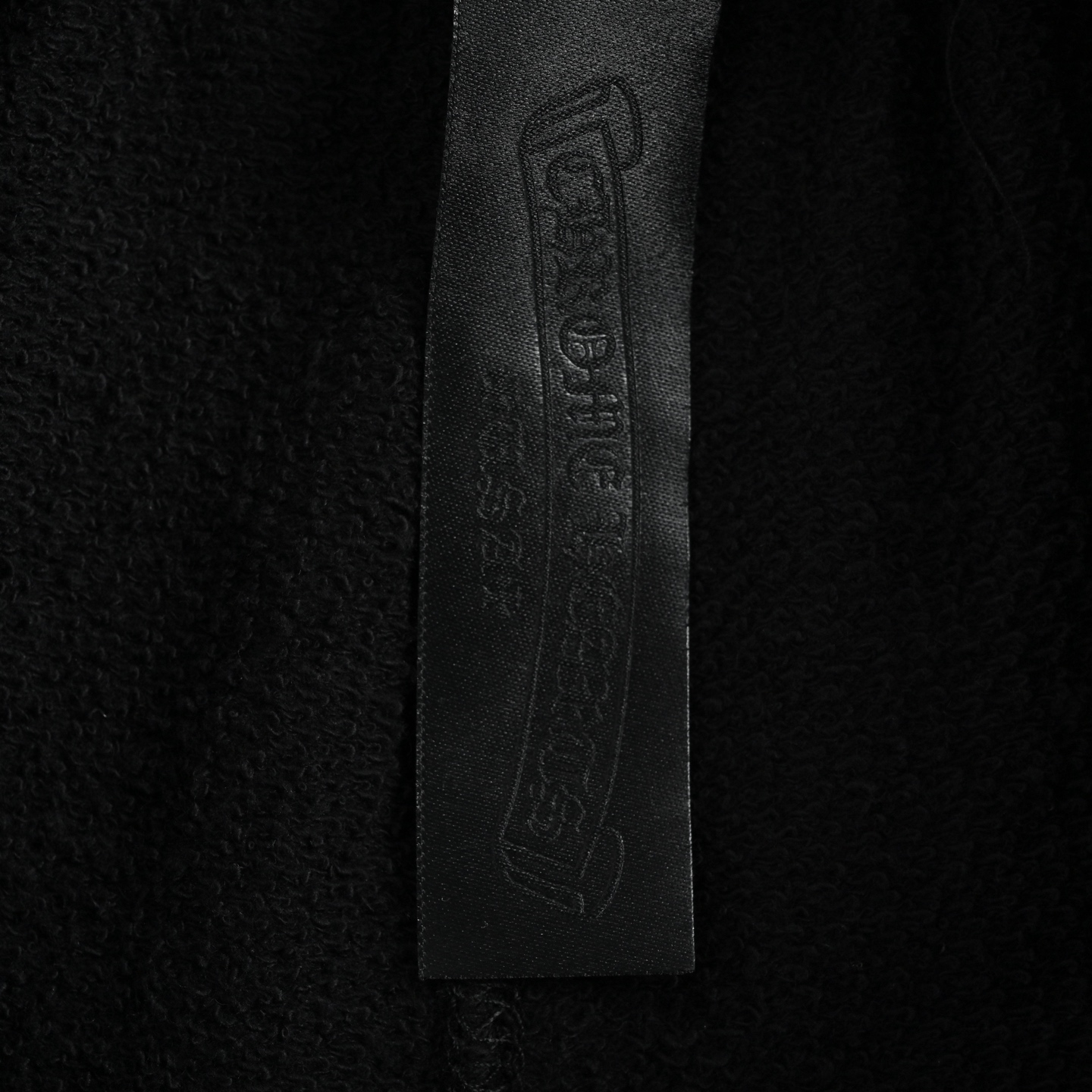 ChromeHearts/克罗心 植绒工艺宽松直筒长裤 2025秋冬新款刺绣松紧带休闲裤