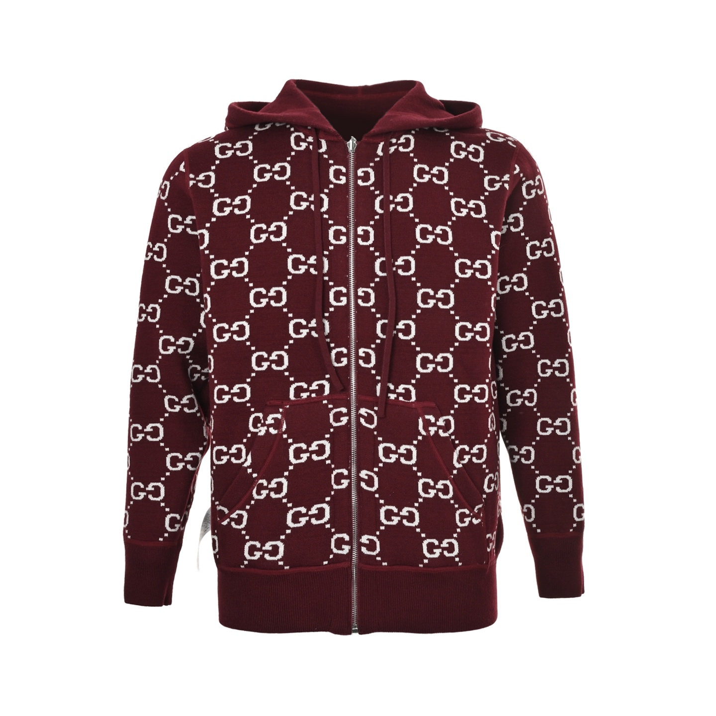 Gucci/古驰 GG提花双面穿拉链毛衣外套