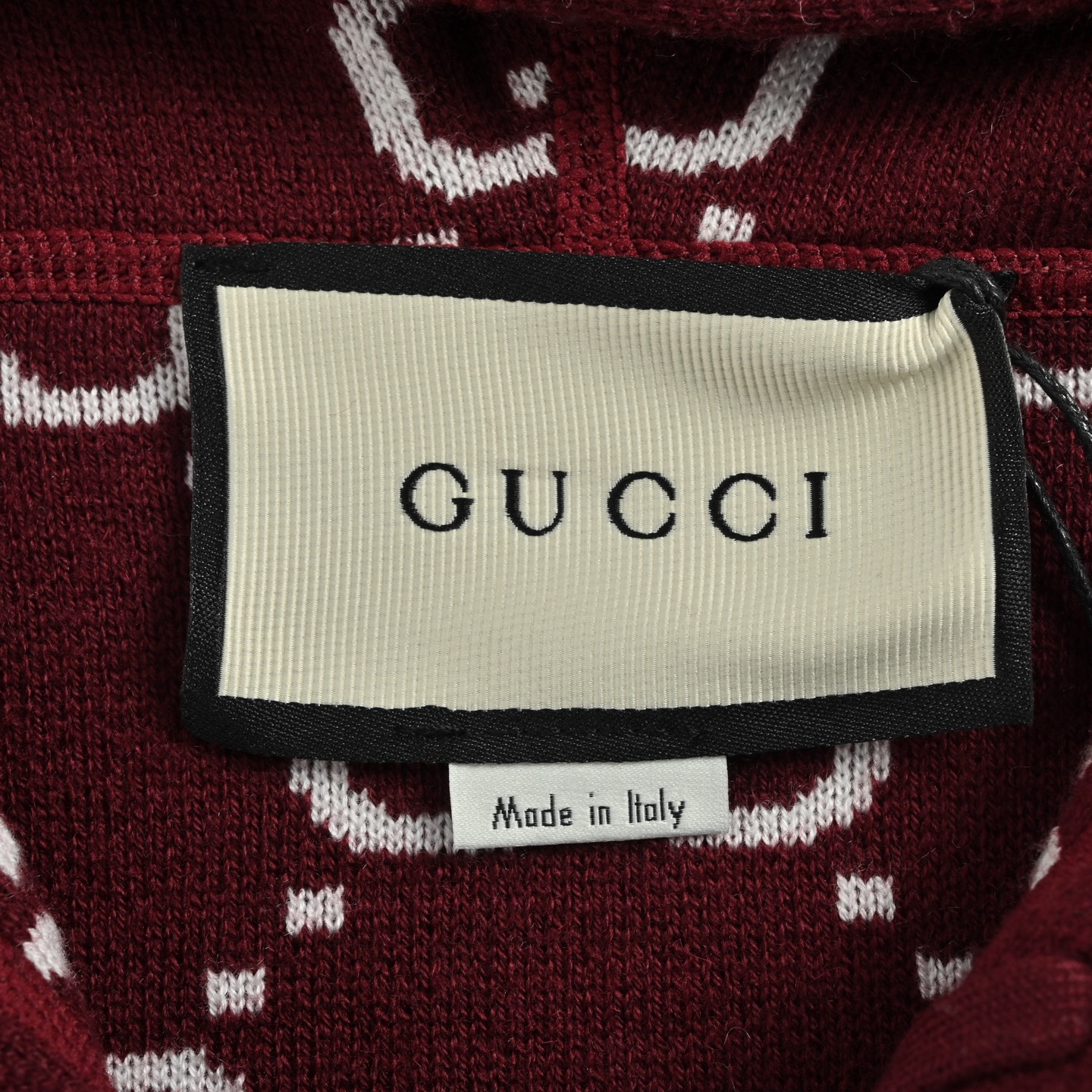 Gucci/古驰 GG提花双面穿拉链毛衣外套
