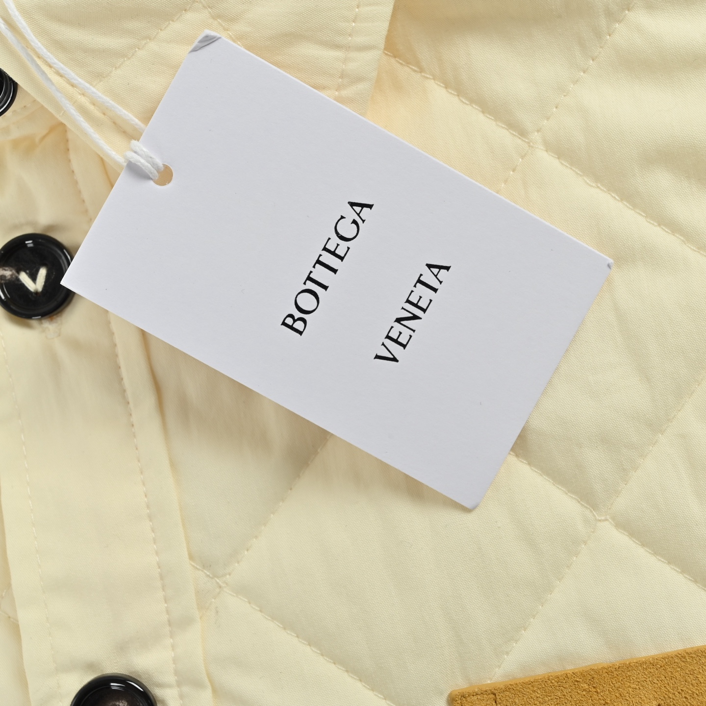 BOTTEGA VENETA葆蝶家BV编织皮口袋翻领棉服外套