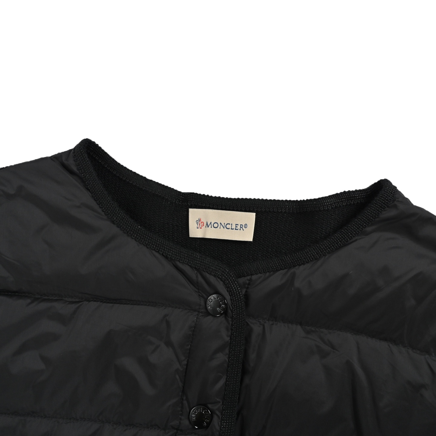 Moncler/蒙口 四口袋针织拼接羽绒外套