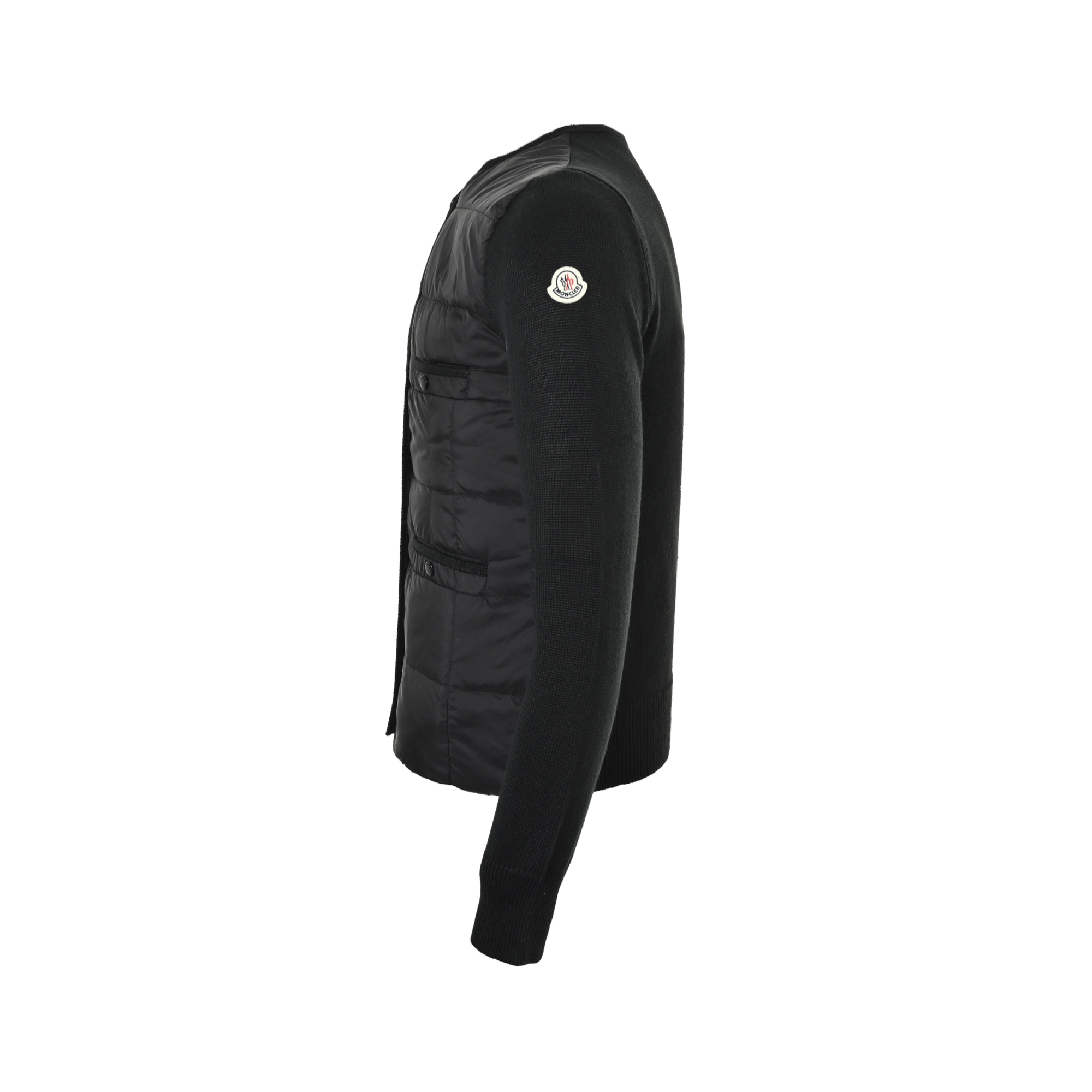 Moncler/蒙口 四口袋针织拼接羽绒外套