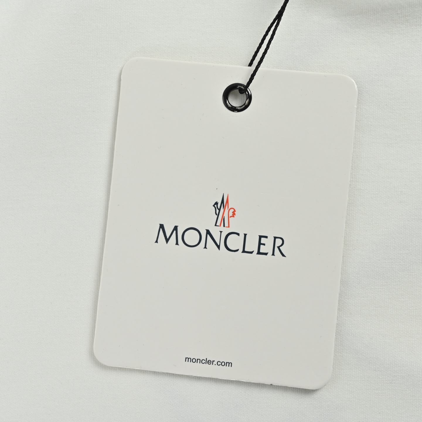 Moncler/蒙口 25Fw 刺绣徽标长袖T恤 黑色 白色