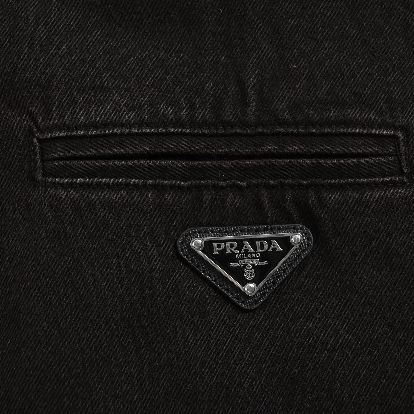 Prada/普拉达 三角标做旧单宁棉服夹克外套