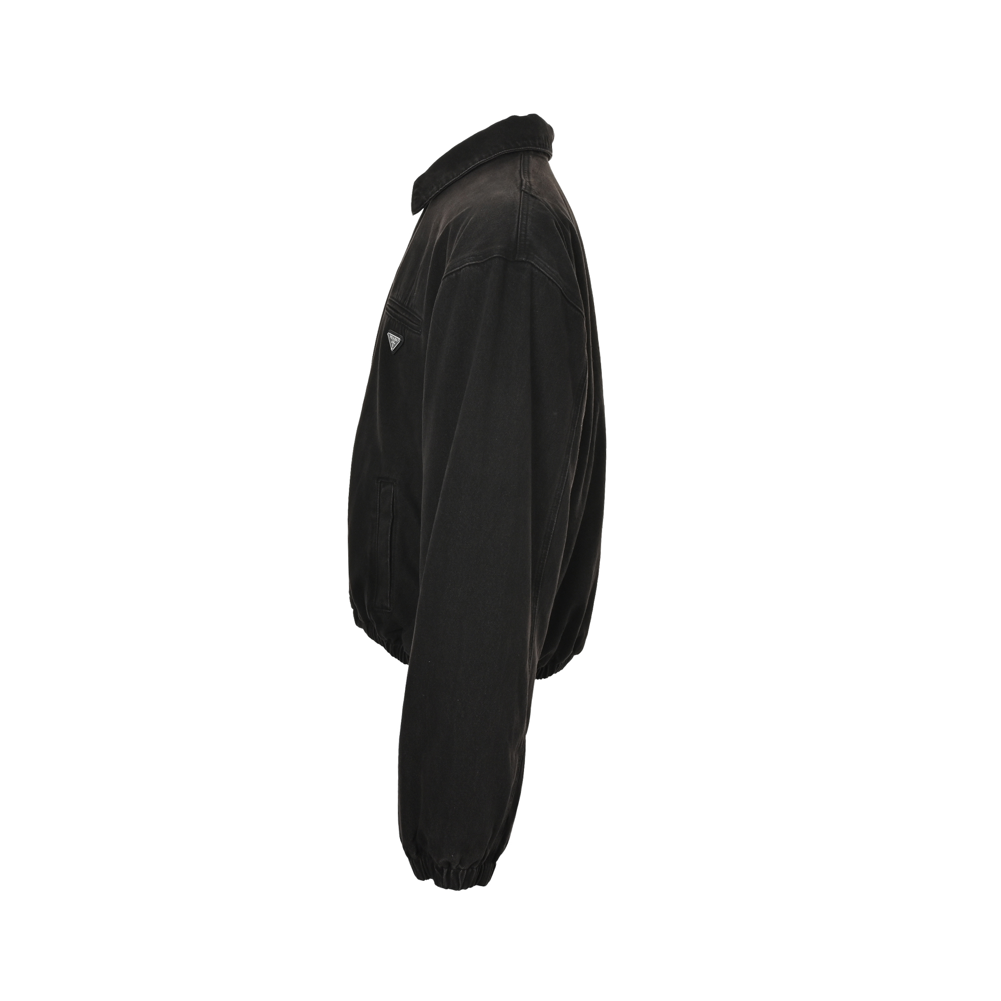 Prada/普拉达 三角标做旧单宁棉服夹克外套