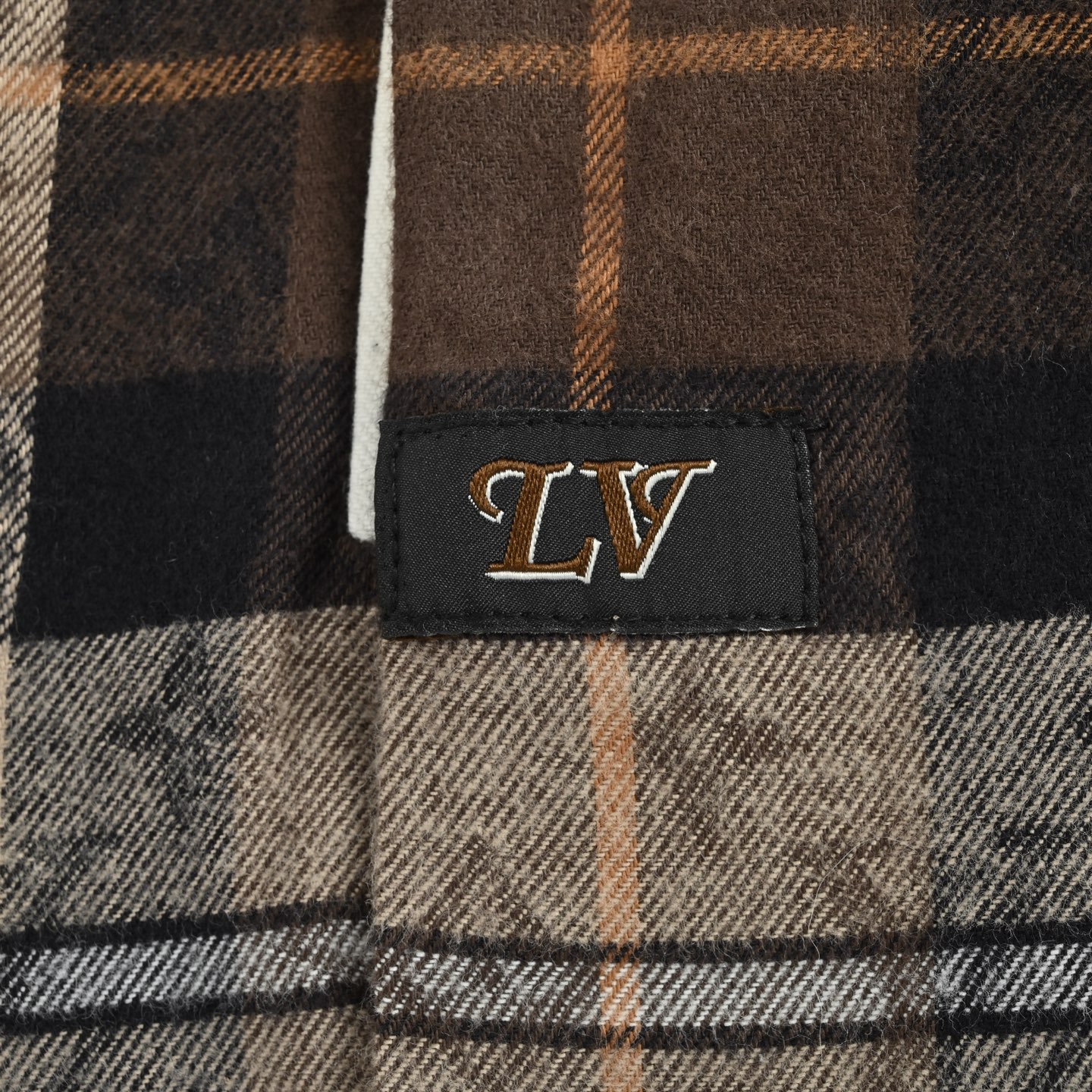 Louis Vuitton/路易威登 满印棕格法兰绒长袖衬衫
