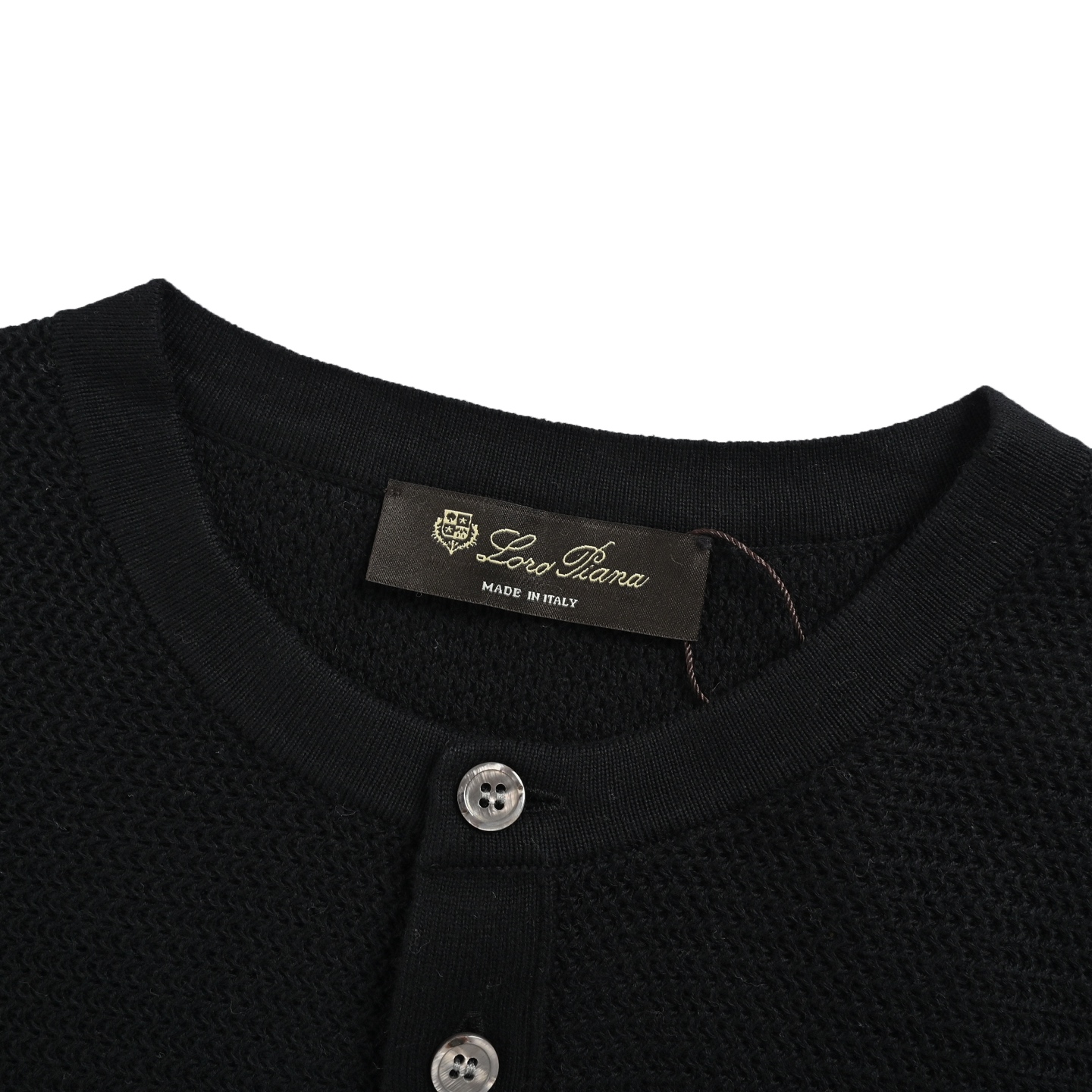 Loro Piana LP 亨利领老钱风羊绒针织衫