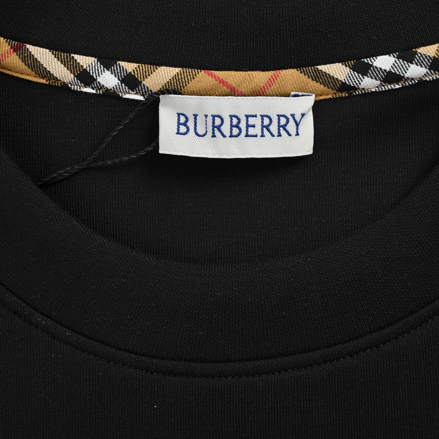Burberry/巴宝莉 25ss 方框方块刺绣B侧边格纹圆领卫衣