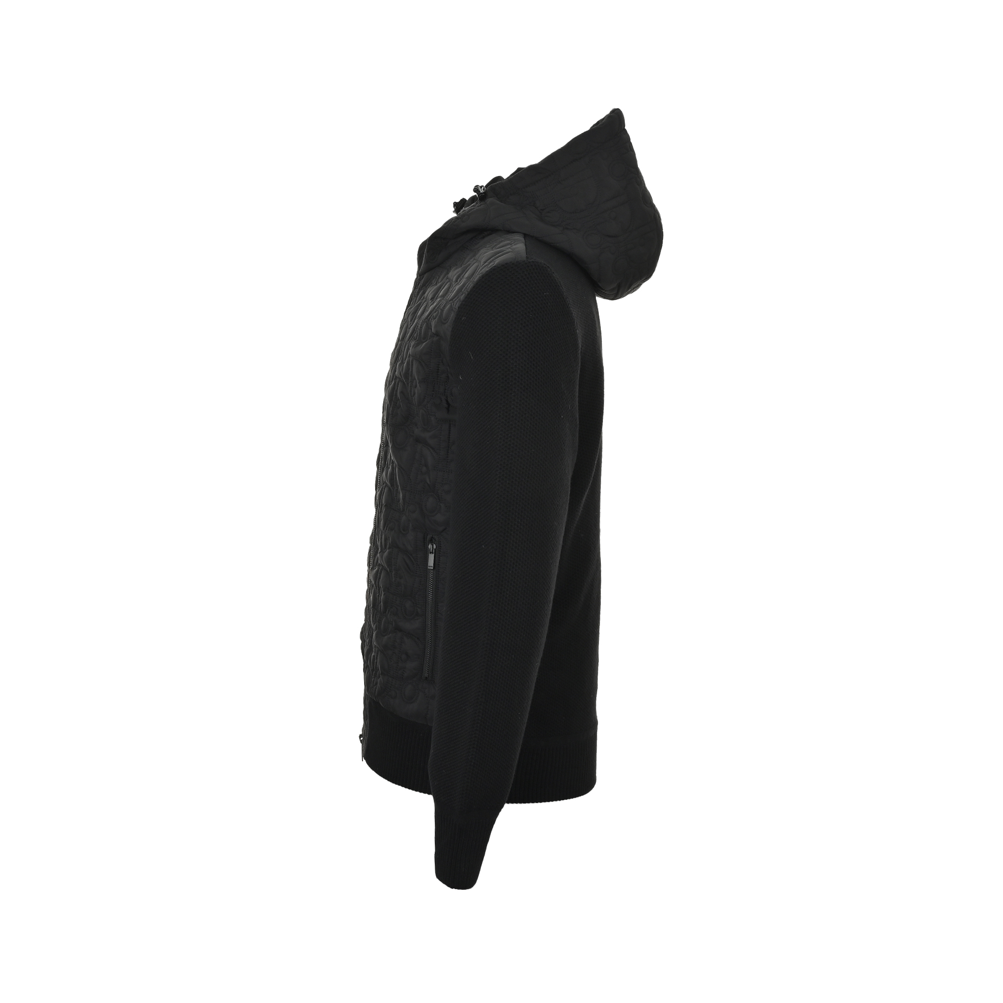 Dior/迪奥 24Fw 绗缝字母针织拼接连帽棉服外套