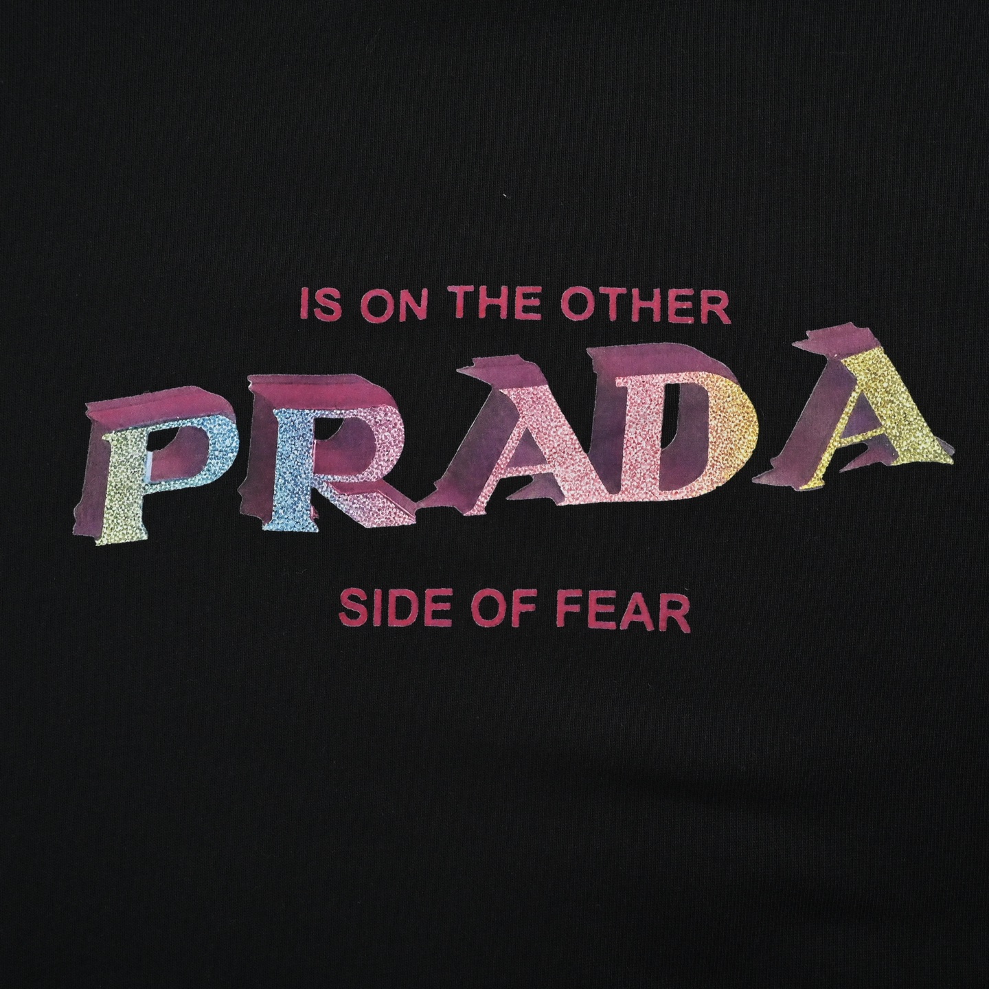 Prada/普拉达 25Fw 立体字母印花圆领卫衣 情侣款 oversize版型 宽松
