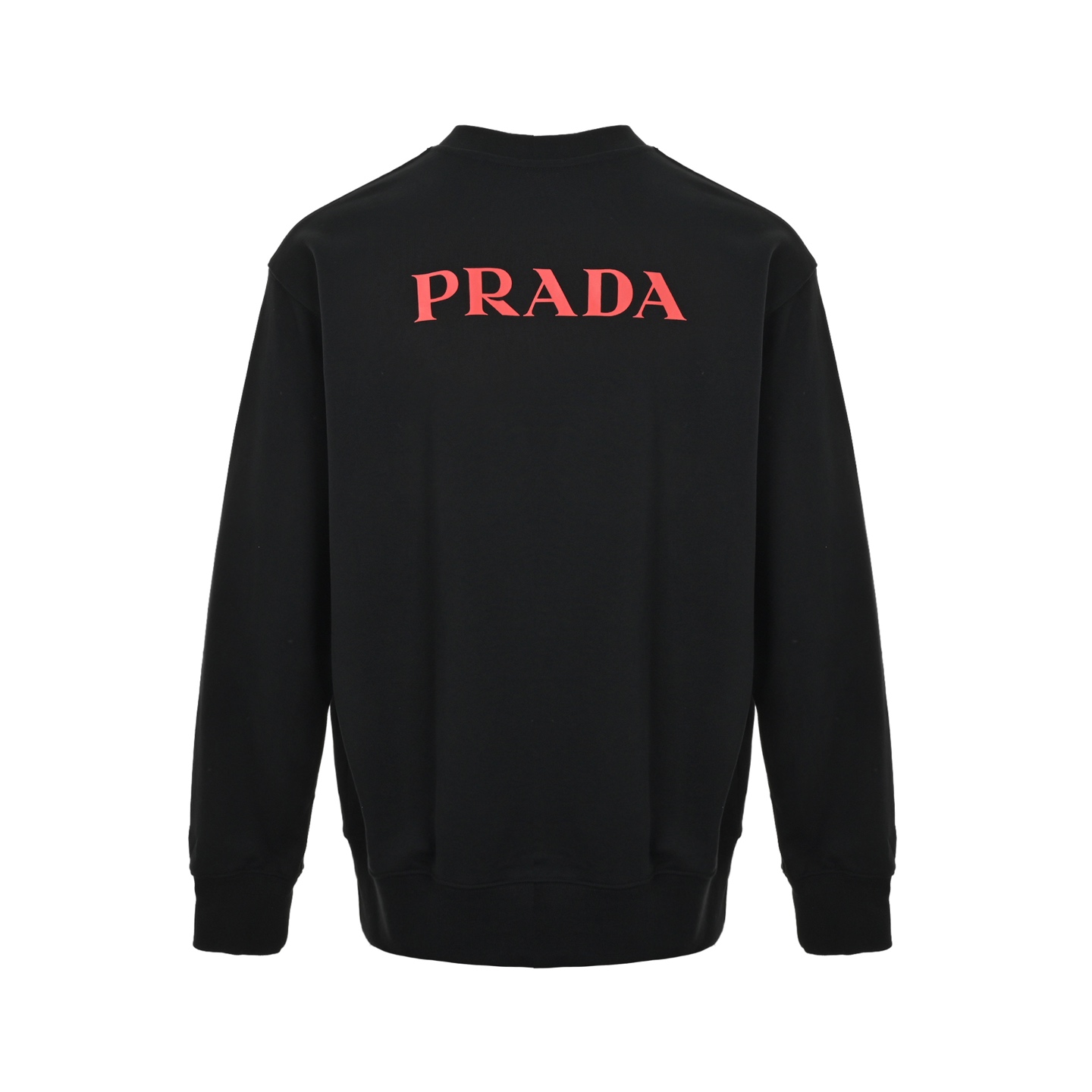 Prada/普拉达 25Fw 双三角标印花圆领卫衣 宽松