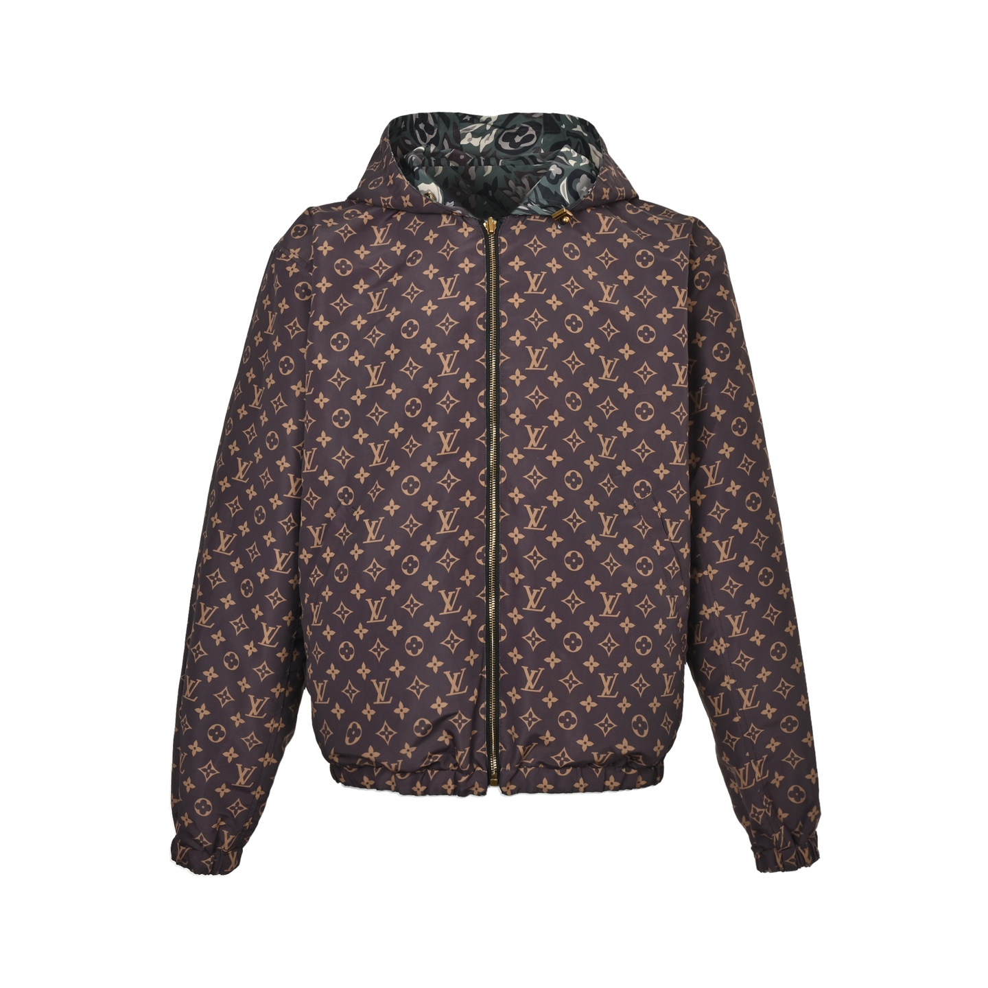 Louis Vuitton &NIGO联名款迷彩双面连帽外套