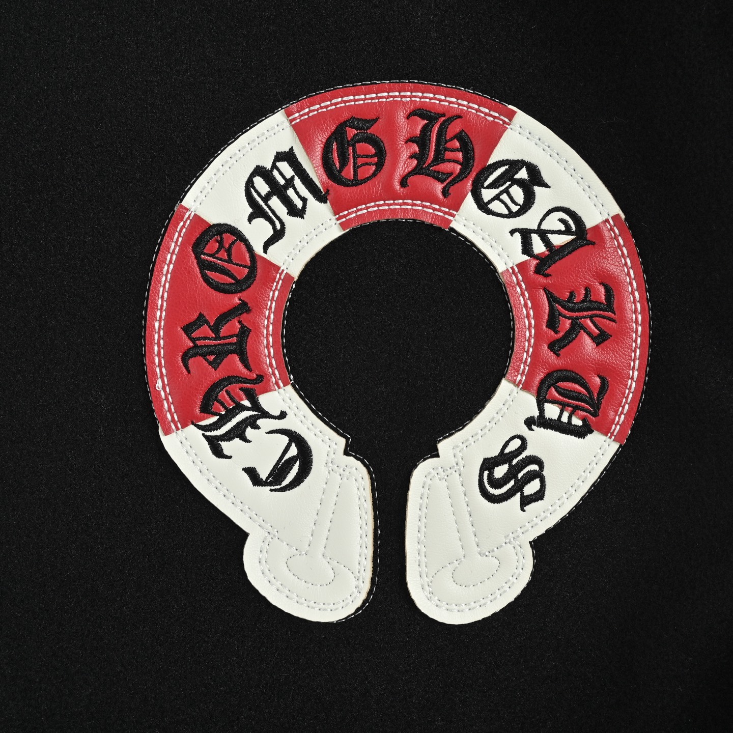 Chrome Hearts/克罗心 马蹄刺绣拼接棒球服夹克外套