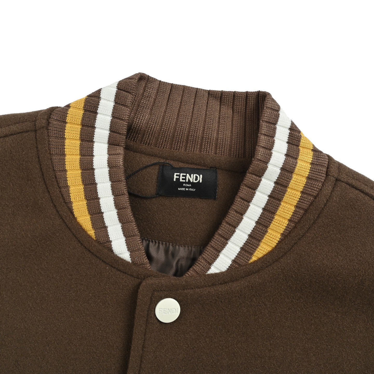 Fendi/芬迪 字母刺绣拼接棒球服夹克外套