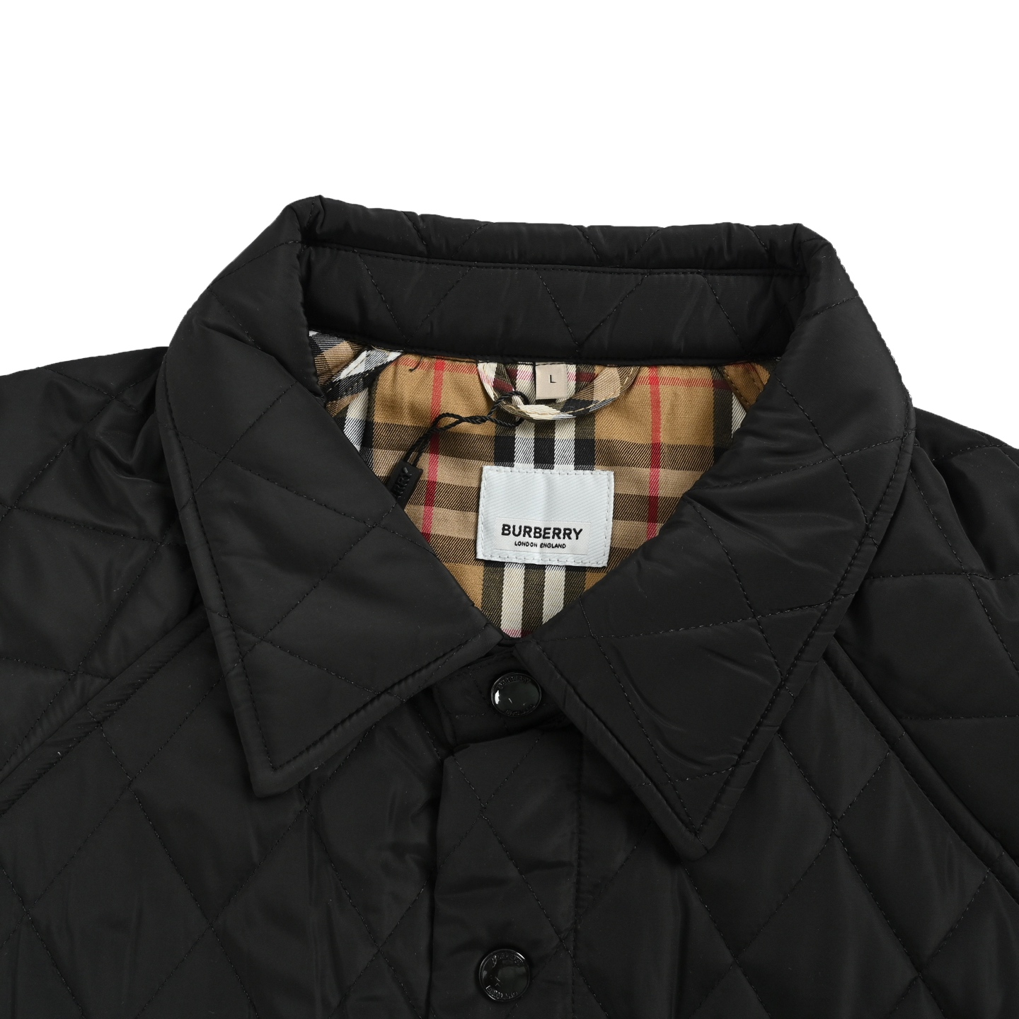 Burberry/巴宝莉 菱格多口袋铭牌棉服外套