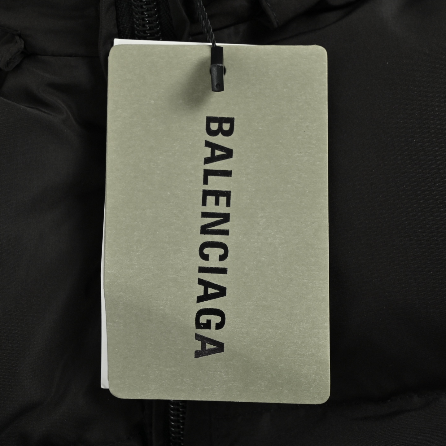 Balenciaga/巴黎世家 经典可乐海浪印花茧型棉服外套 黑色