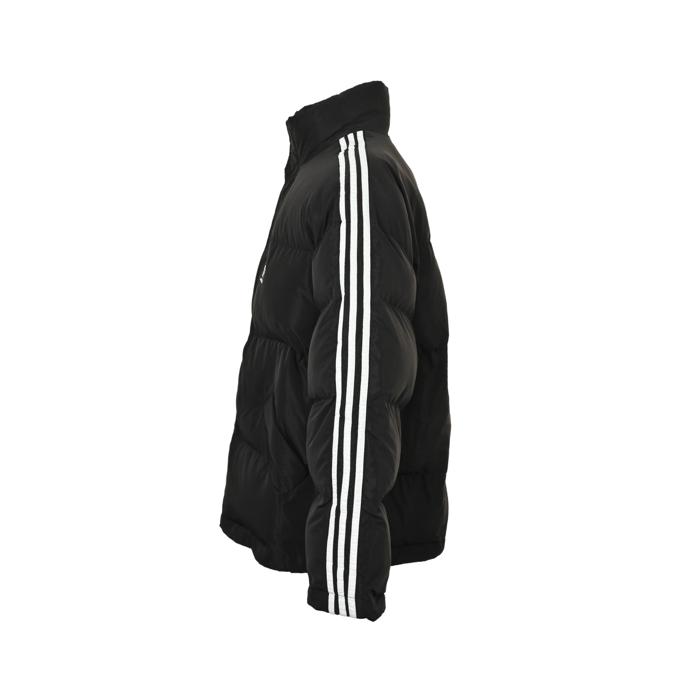 Balenciaga & Adidas 联名走秀款三杠茧型棉服外套 黑色