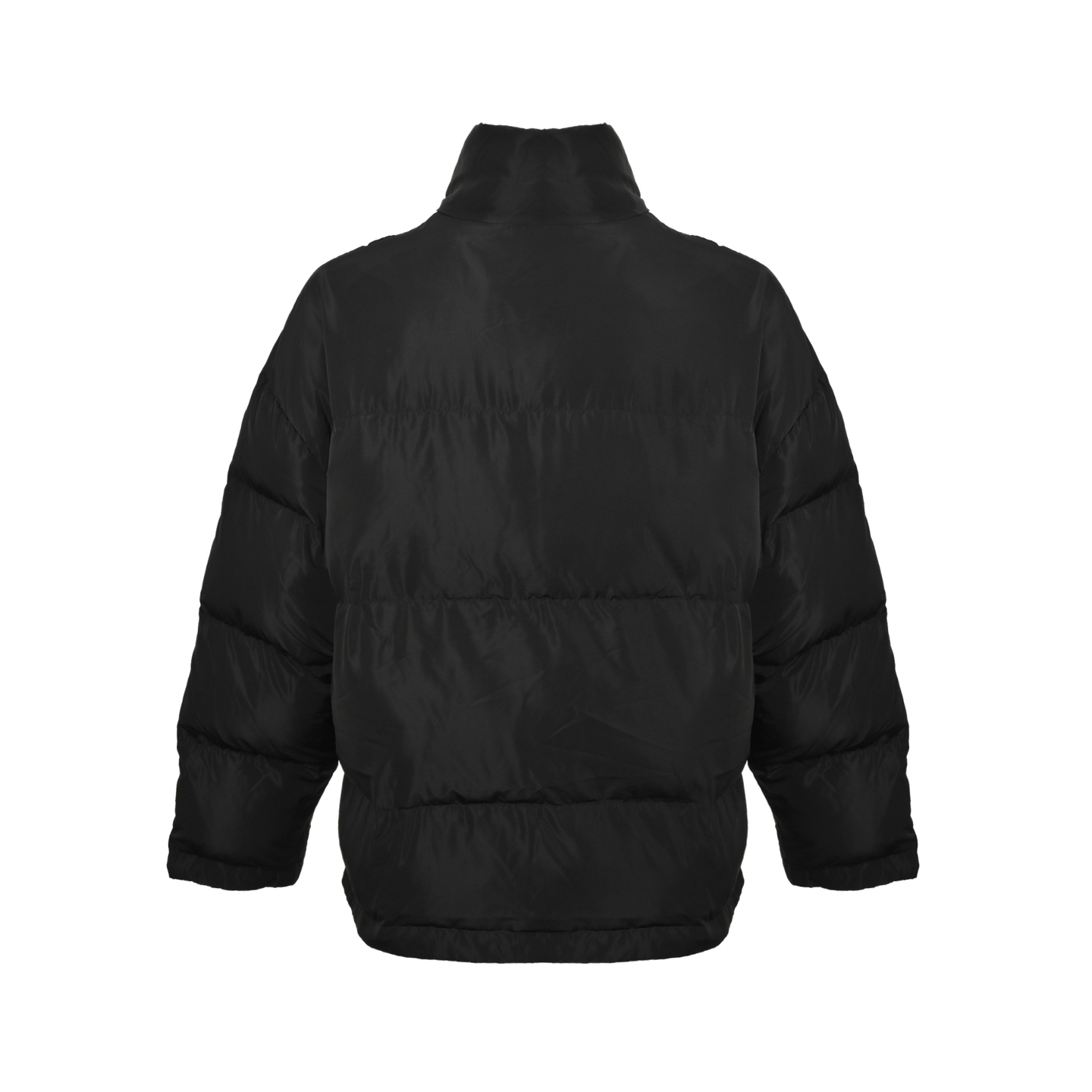 Balenciaga & Adidas 联名走秀款三杠茧型棉服外套 黑色