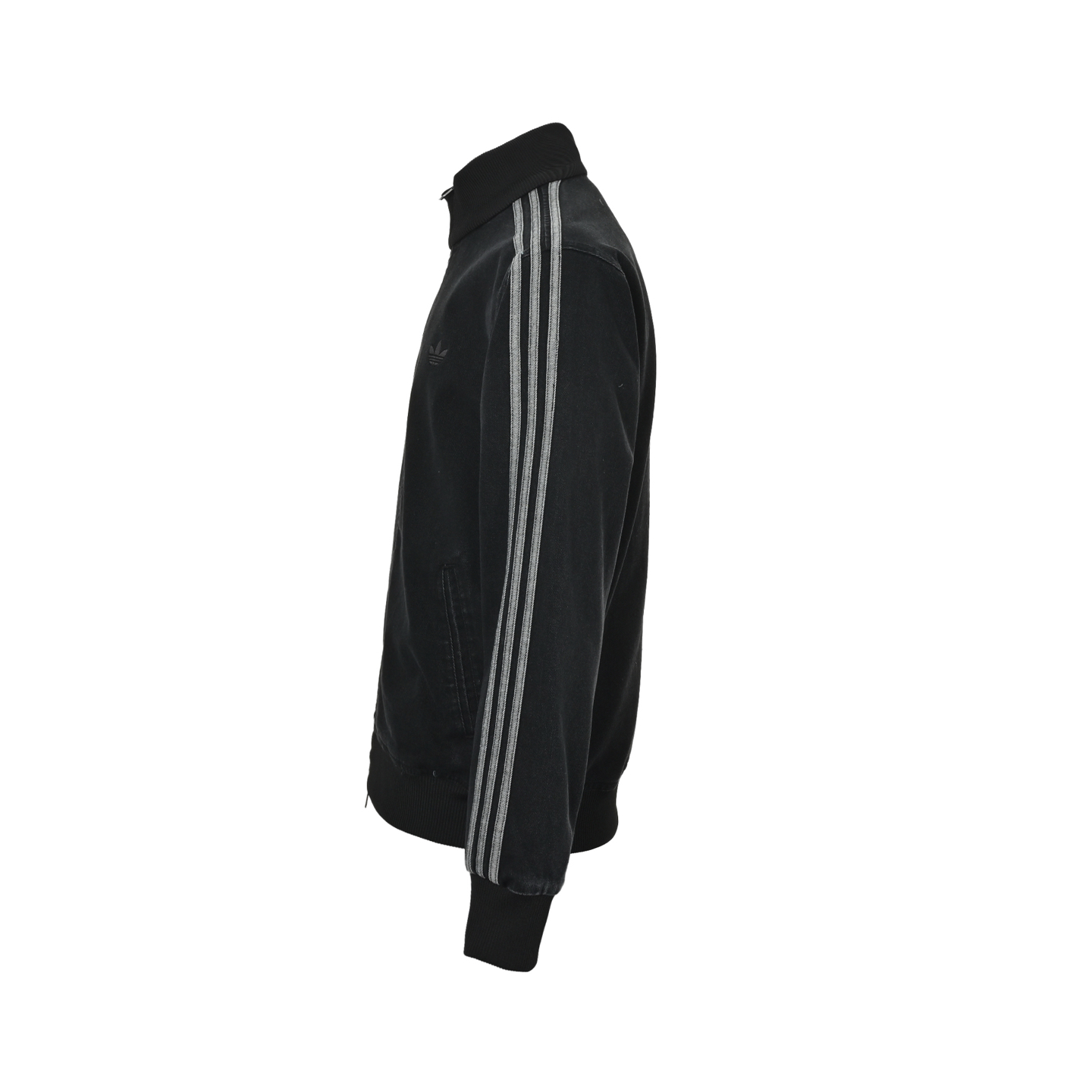 Adidas/阿迪达斯 三叶草刺绣牛仔外套 水洗做旧丹宁面料