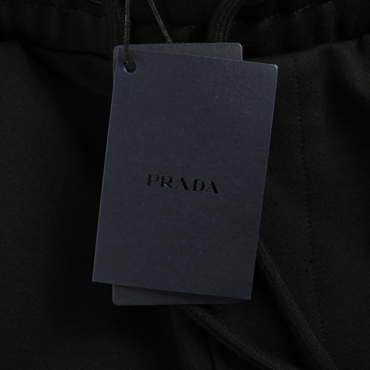 Prada/普拉达 侧口袋锁扣工装长裤 黑色