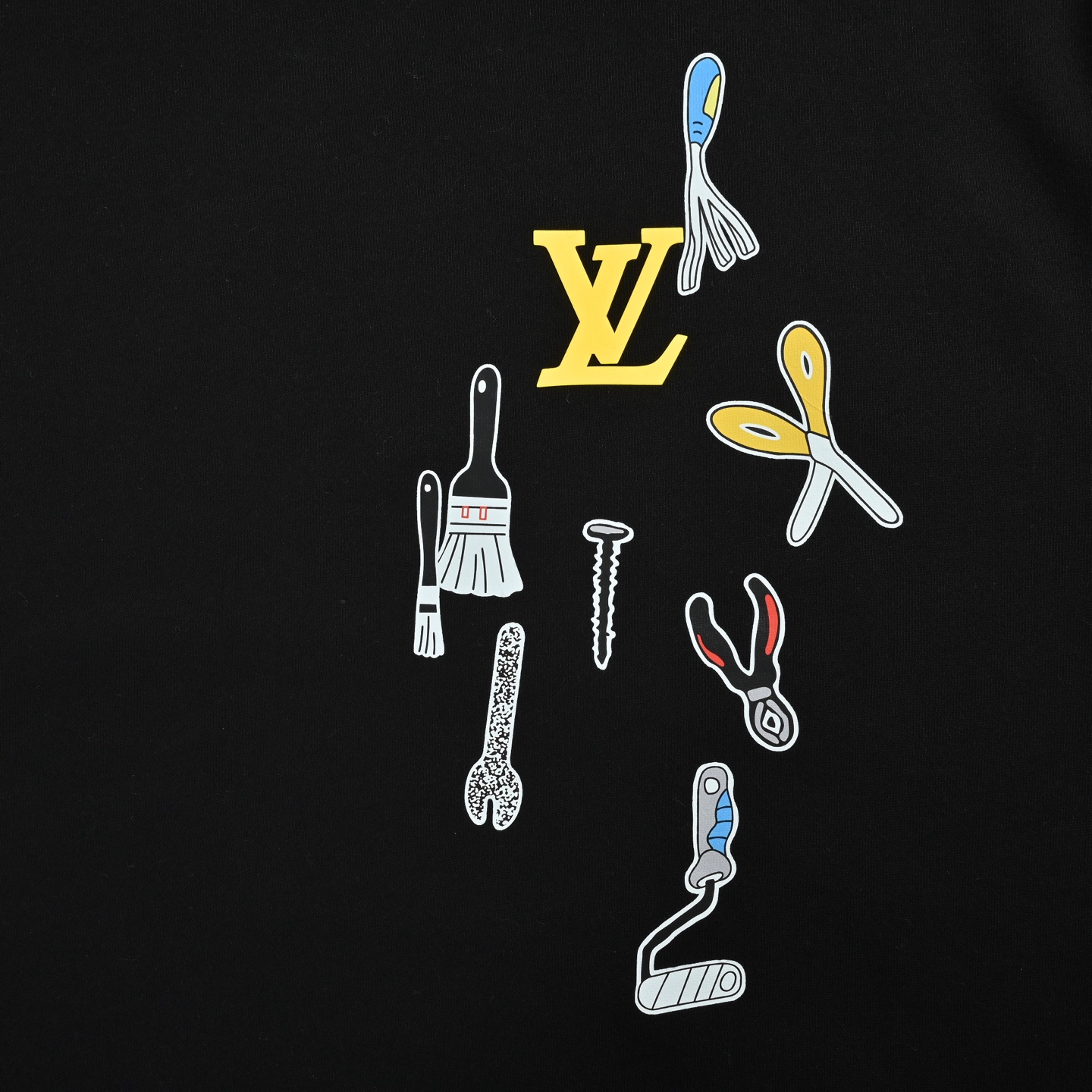 Louis Vuitton/路易威登 25Fw 工具印花圆领卫衣