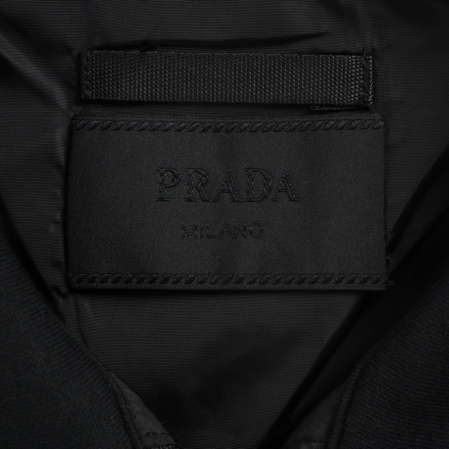 Prada/普拉达拼接针织翻领夹克外套
