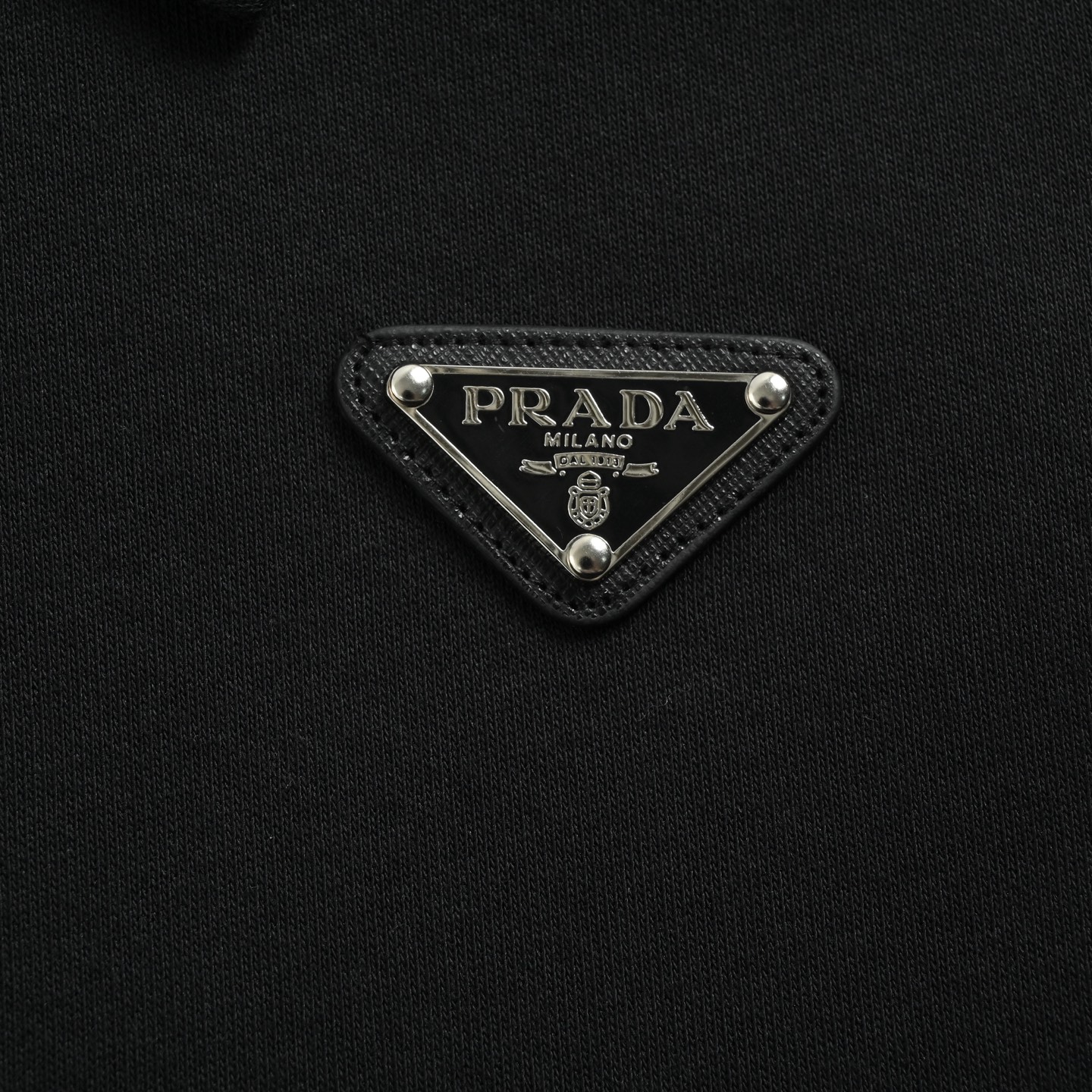 Prada/普拉达拼接针织翻领夹克外套