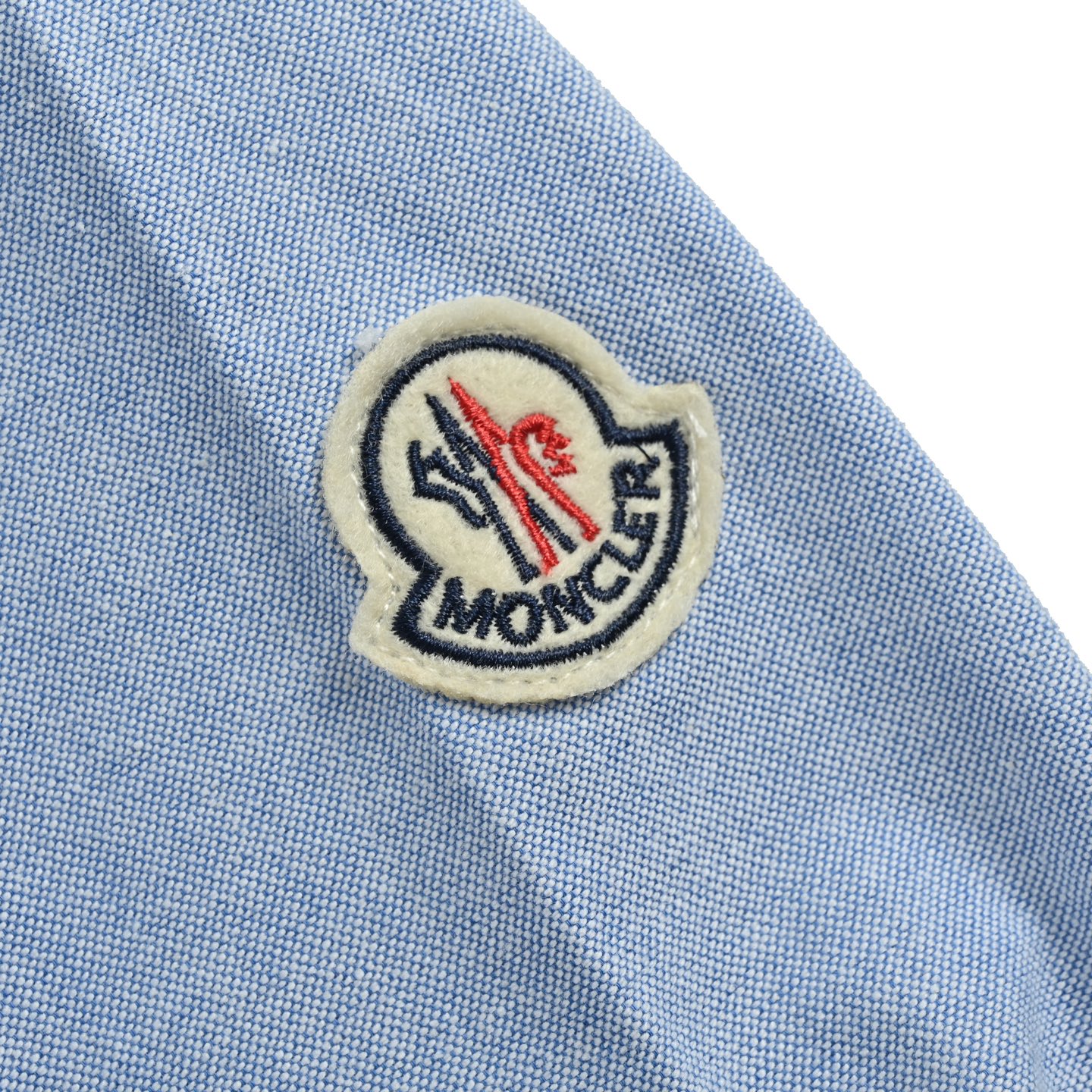 Moncler/蒙口 25Fw 签名徽标刺绣牛津纺衬衫