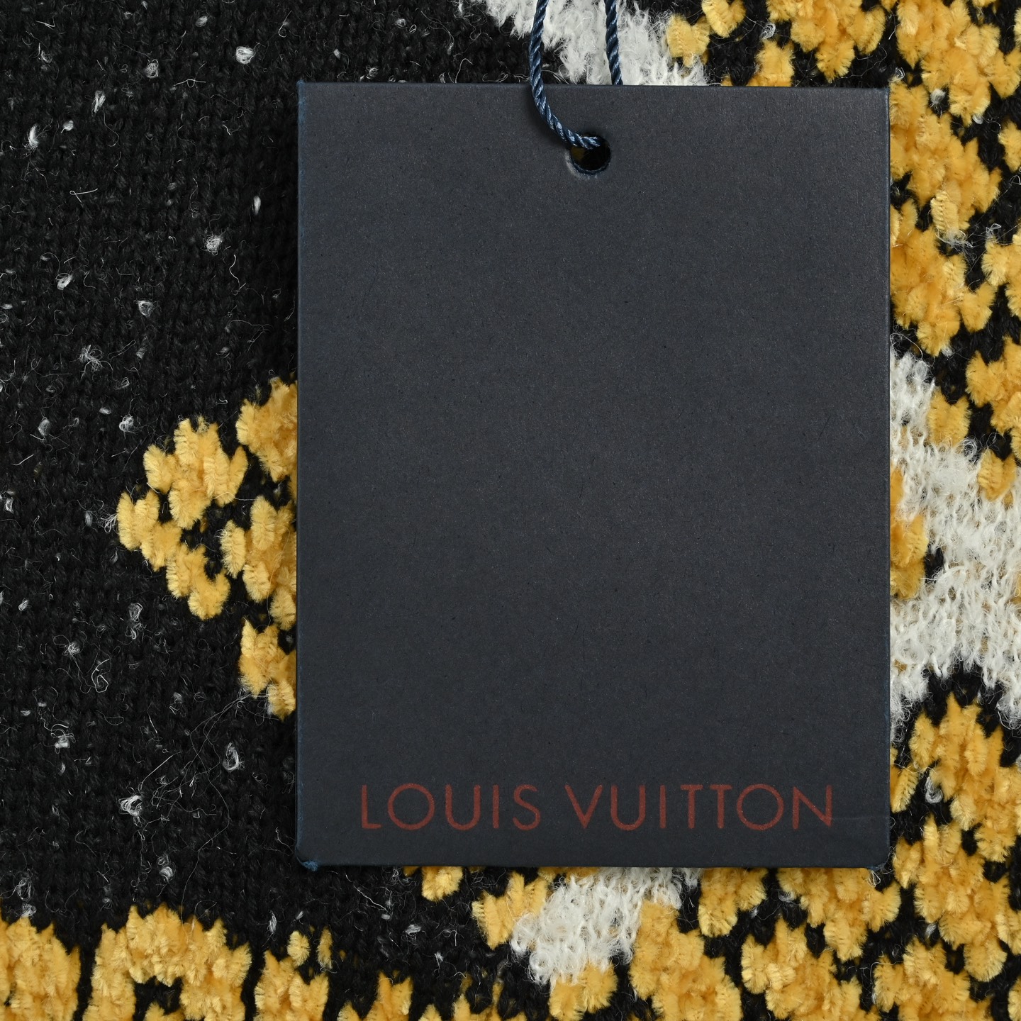 Louis Vuitton/路易威登 24Fw 棋盘格几何纹理线条针织毛衣