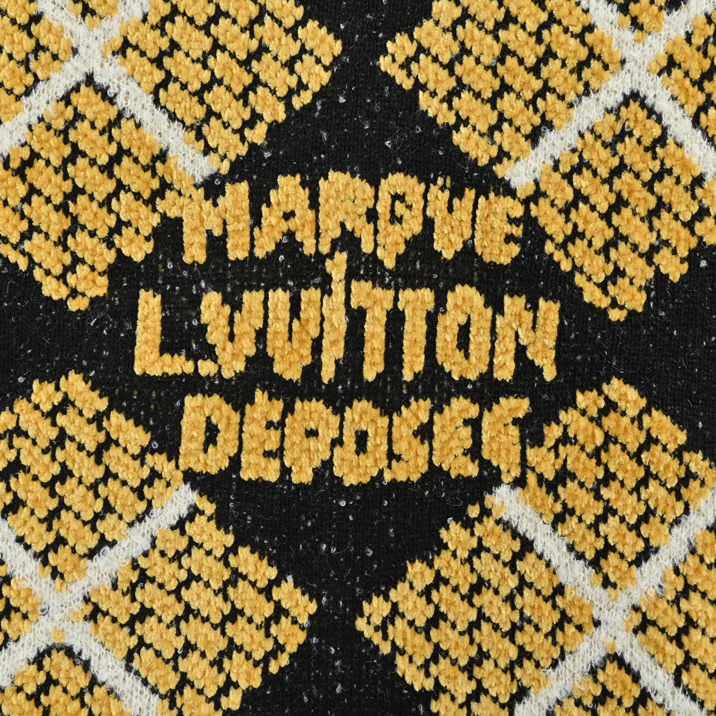 Louis Vuitton/路易威登 24Fw 棋盘格几何纹理线条针织毛衣