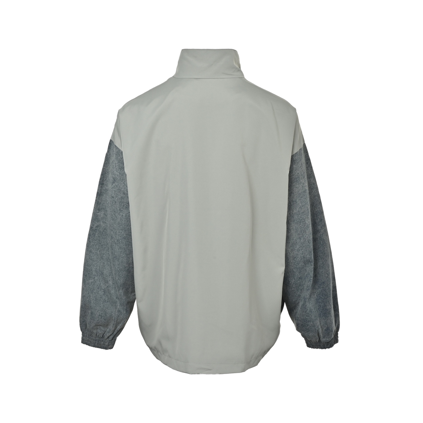 Balenciaga/巴黎世家 牛仔拼接标语冲锋衣夹克