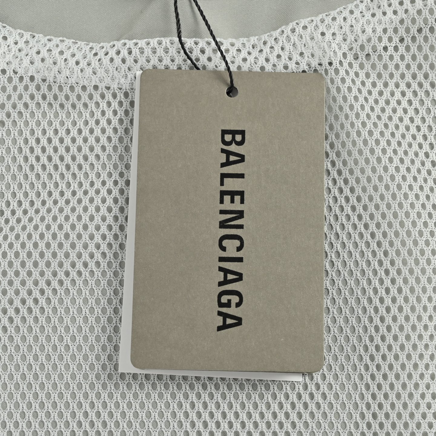Balenciaga/巴黎世家 牛仔拼接标语冲锋衣夹克