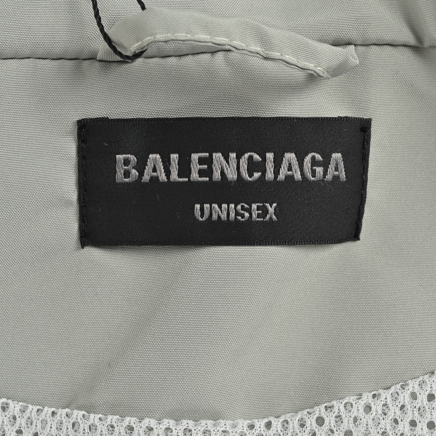 Balenciaga/巴黎世家 牛仔拼接标语冲锋衣夹克