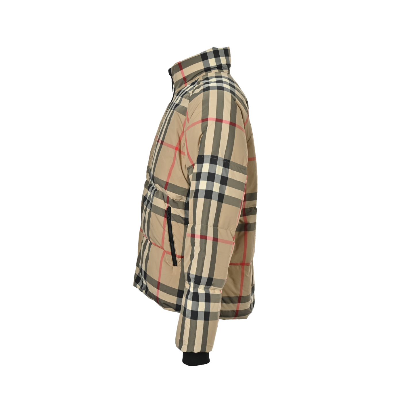 Burberry/巴宝莉 经典格子条纹羽绒服 填充90白鸭绒 暖性非常强