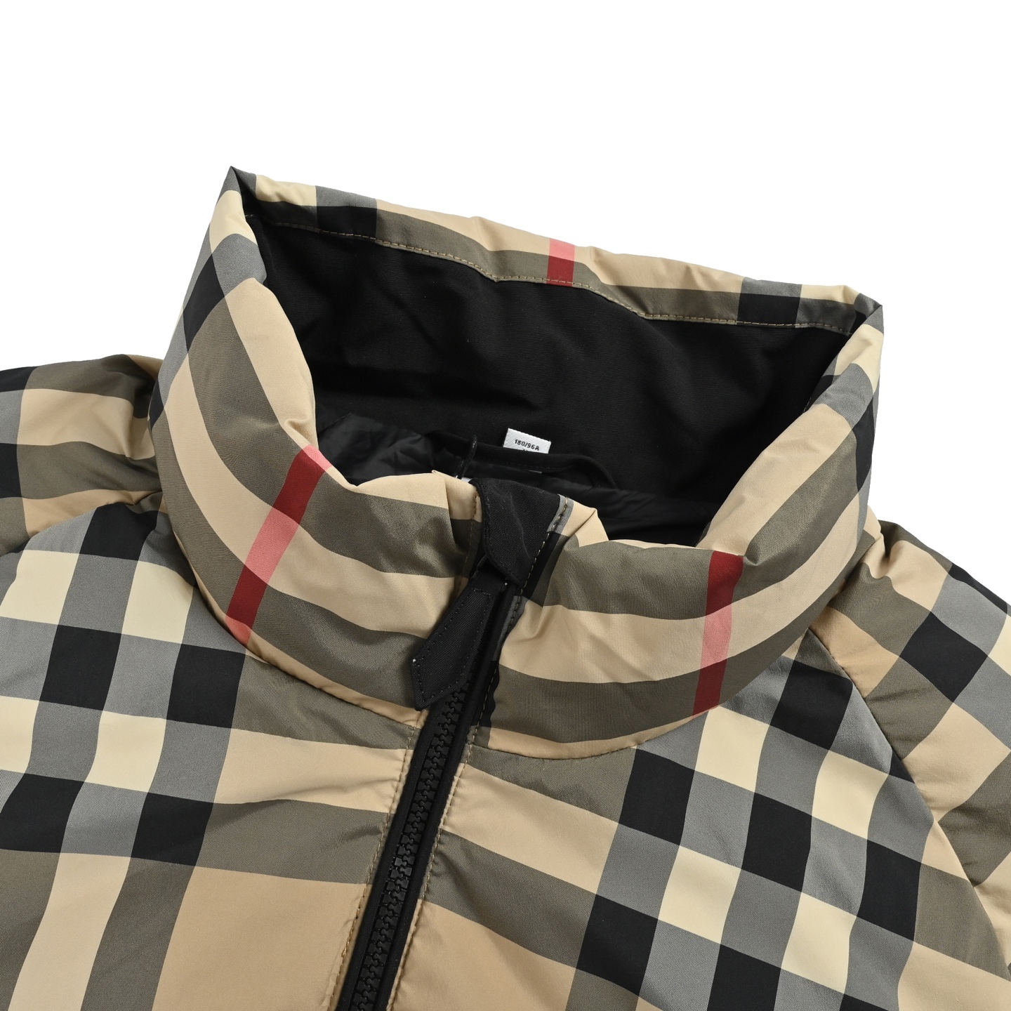 Burberry/巴宝莉 经典格子条纹羽绒服 填充90白鸭绒 暖性非常强