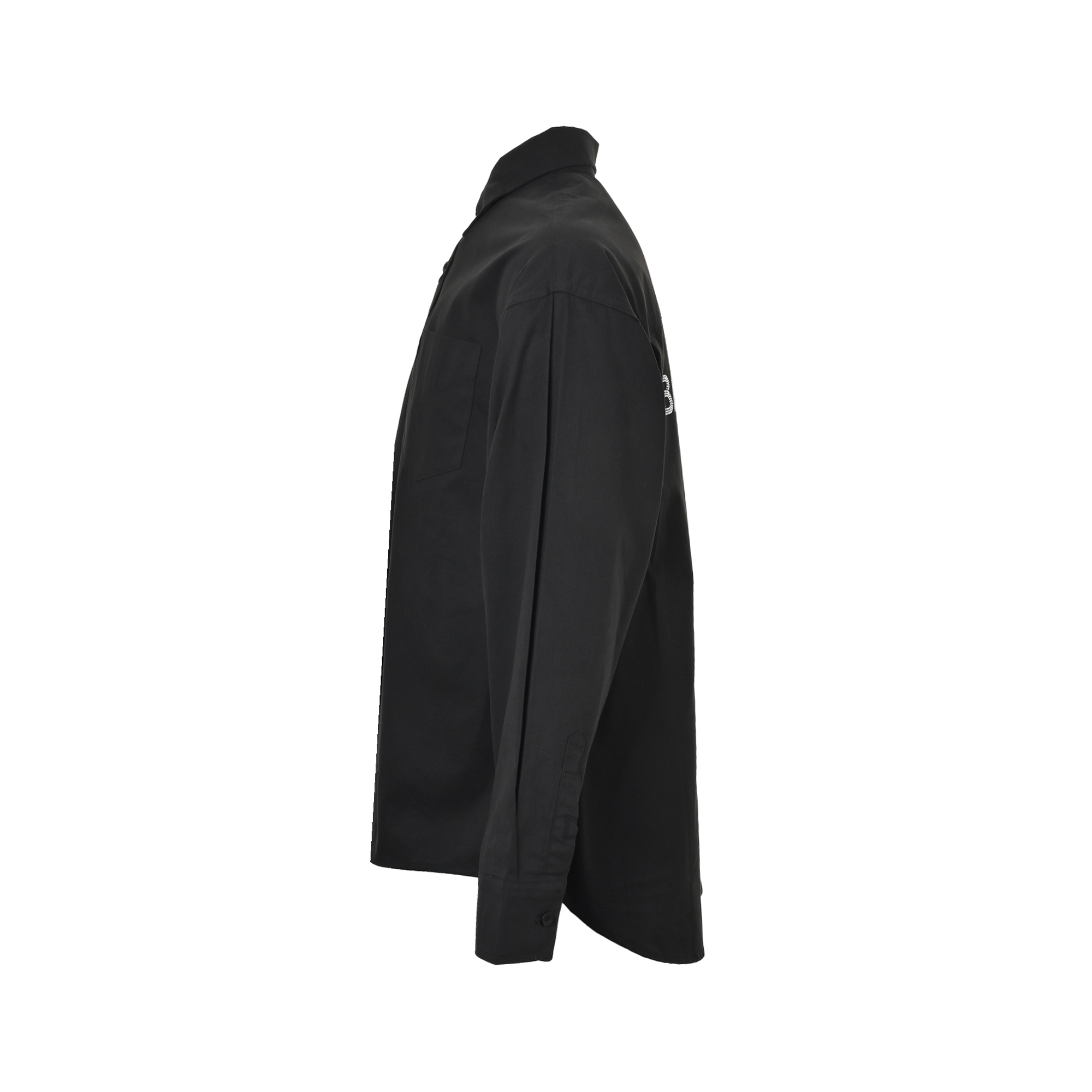 Balenciaga/巴黎世家 经典后背烫钻字母logo长袖衬衫