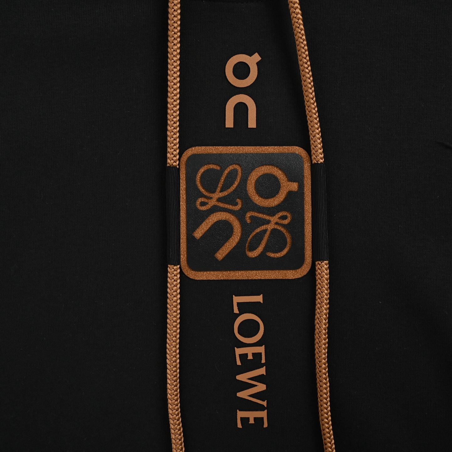 Loewe/罗意威 25Fw 贴皮logo印花连帽卫衣