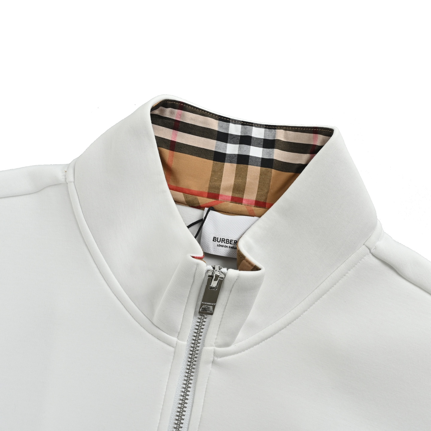 Burberry/巴宝莉 胸口刺绣战马拉链立领外套 Burberry/巴宝莉 白色