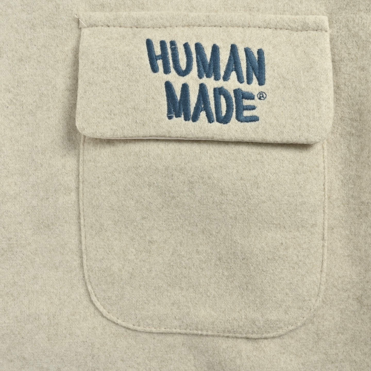 HUMAN MADE 老虎刺绣羊毛呢夹克外套
