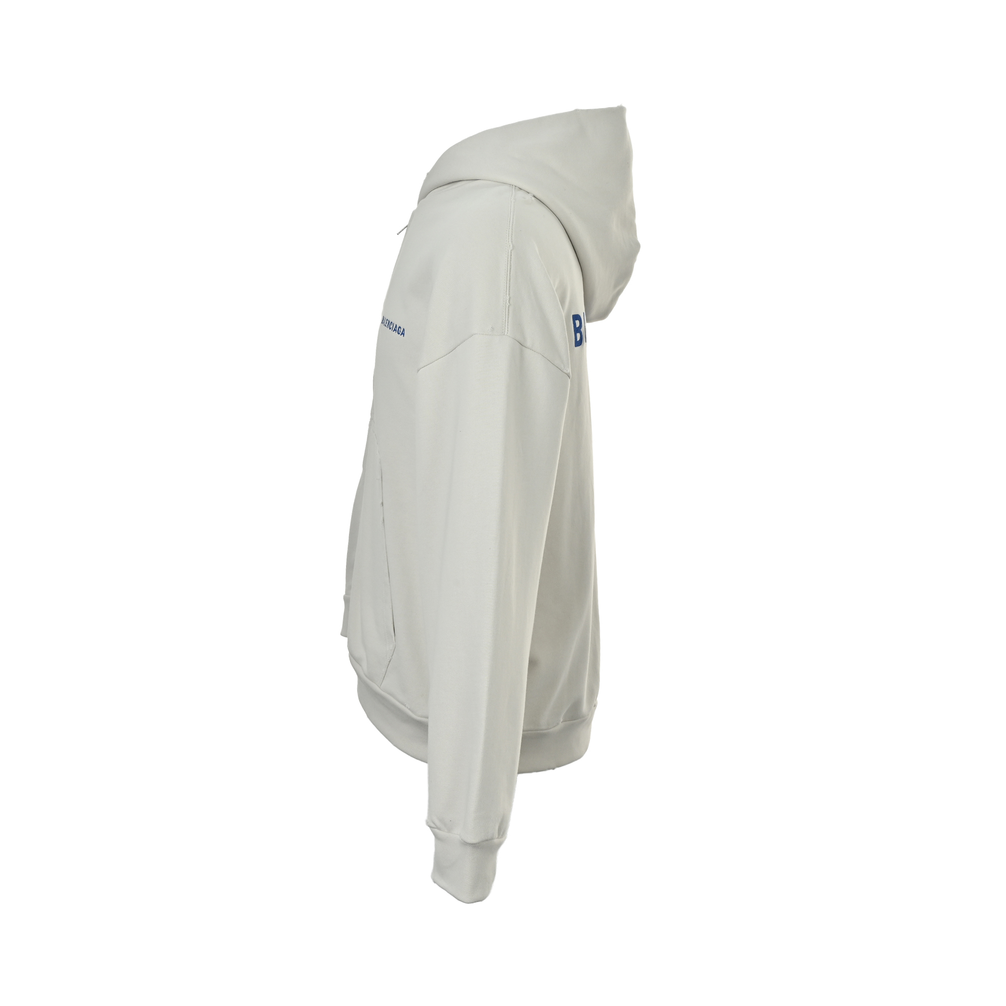 Balenciaga/巴黎世家 前后蓝色字母刺绣拉链外套
