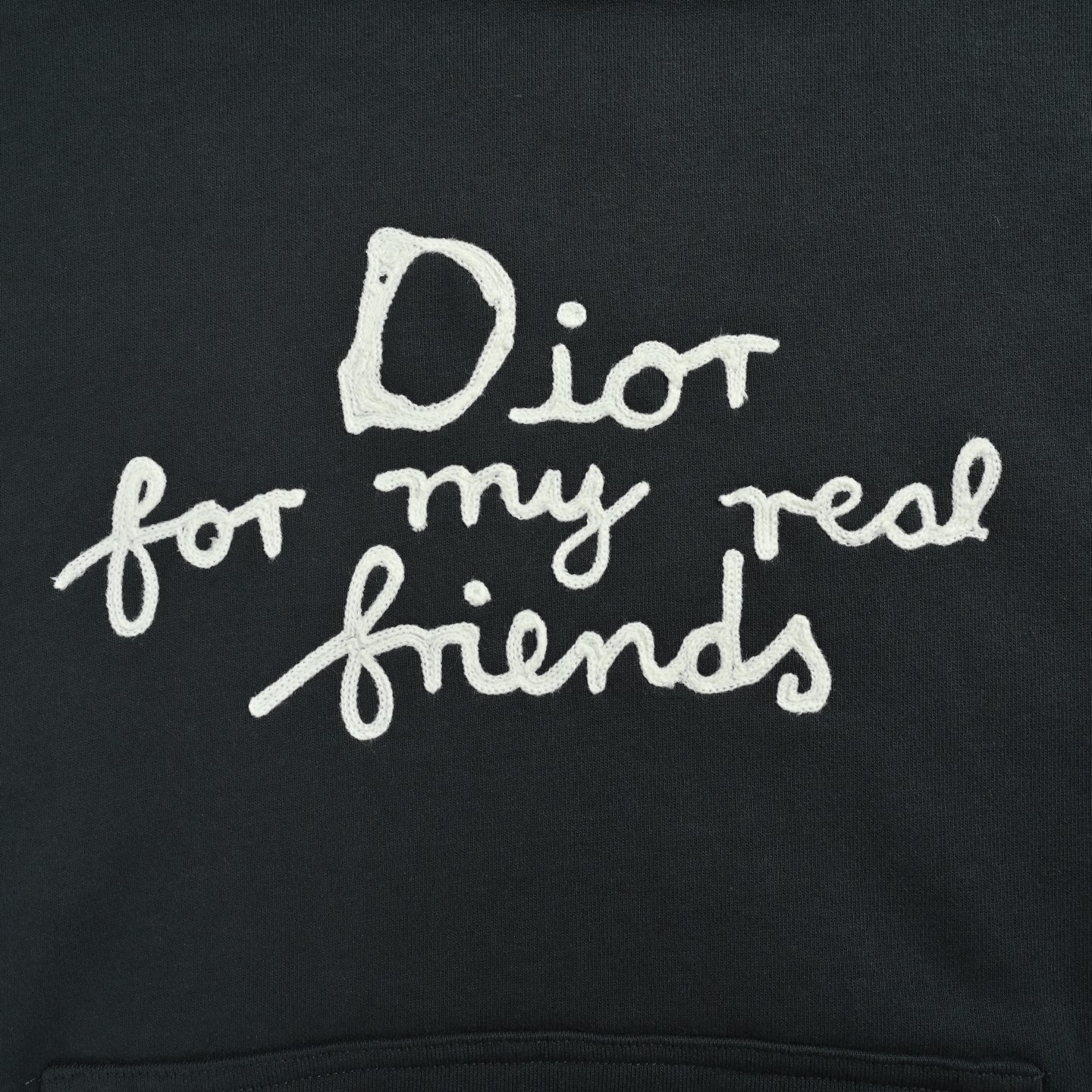 Dior/迪奥 25Fw 毛巾绣字母logo刺绣连帽卫衣
