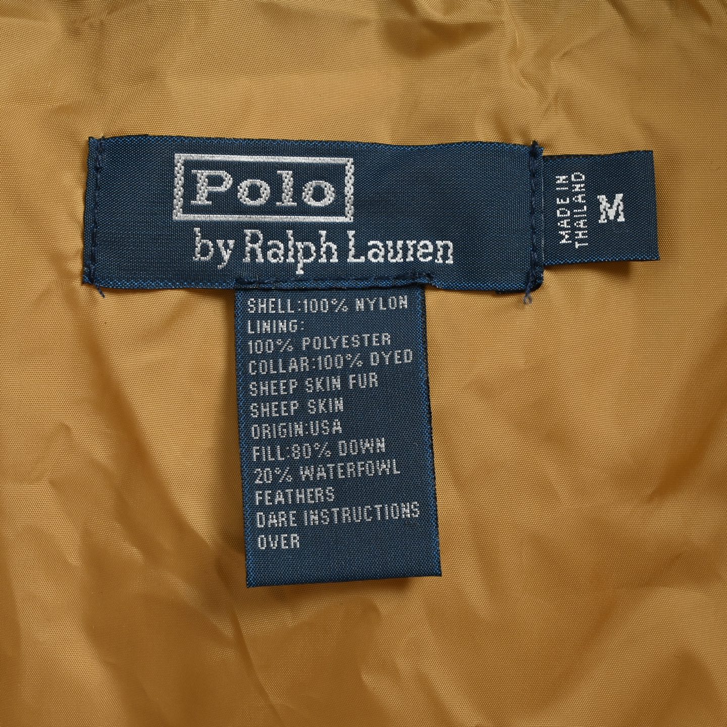 Ralph Lauren/拉夫劳伦 中古小马标羽绒服 90白鸭绒
