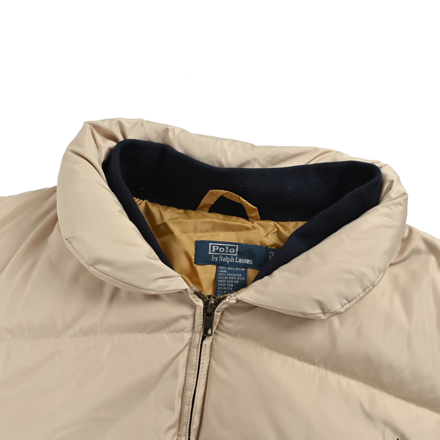 Ralph Lauren/拉夫劳伦 中古小马标羽绒服 90白鸭绒