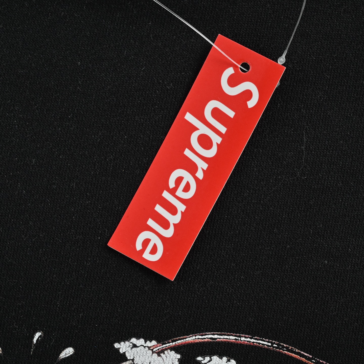 Supreme Varsity Tee 卡通logo字母印花圆领卫衣 白色