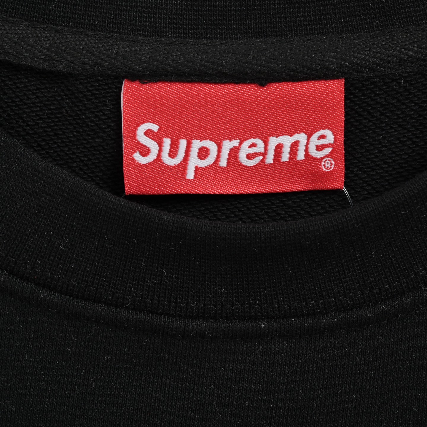 Supreme Varsity Tee 卡通logo字母印花圆领卫衣 白色