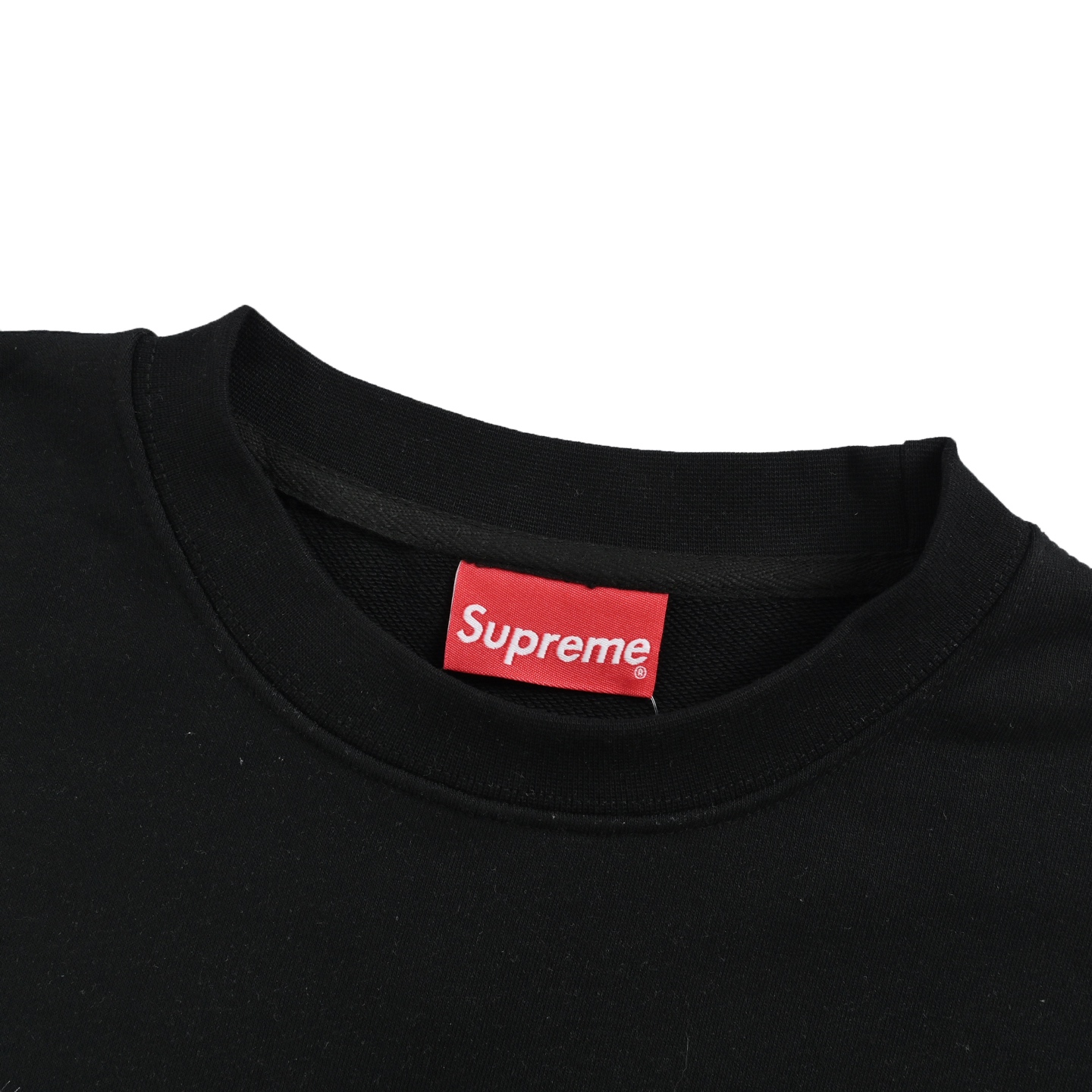 Supreme Varsity Tee 卡通logo字母印花圆领卫衣 白色